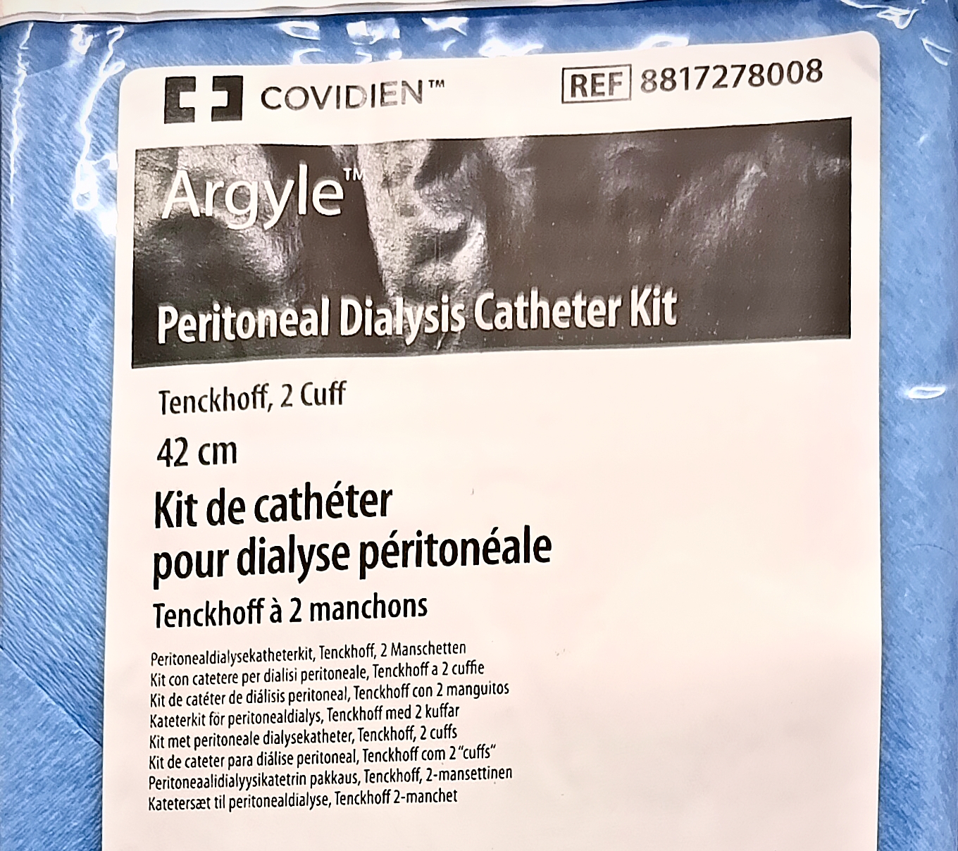 Covidien Argyle Peritoneal Dialysis Catheter Kit